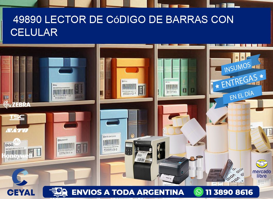 49890 Lector de código de barras con celular