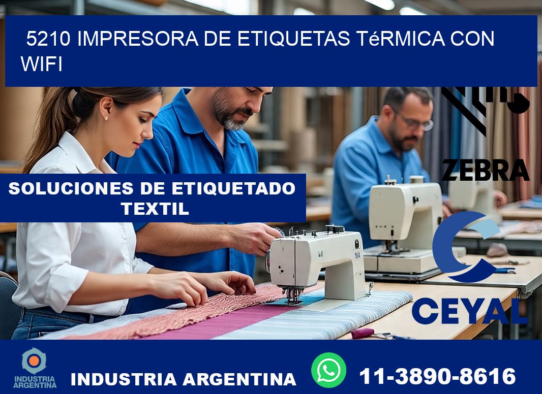 5210 impresora de etiquetas térmica con wifi