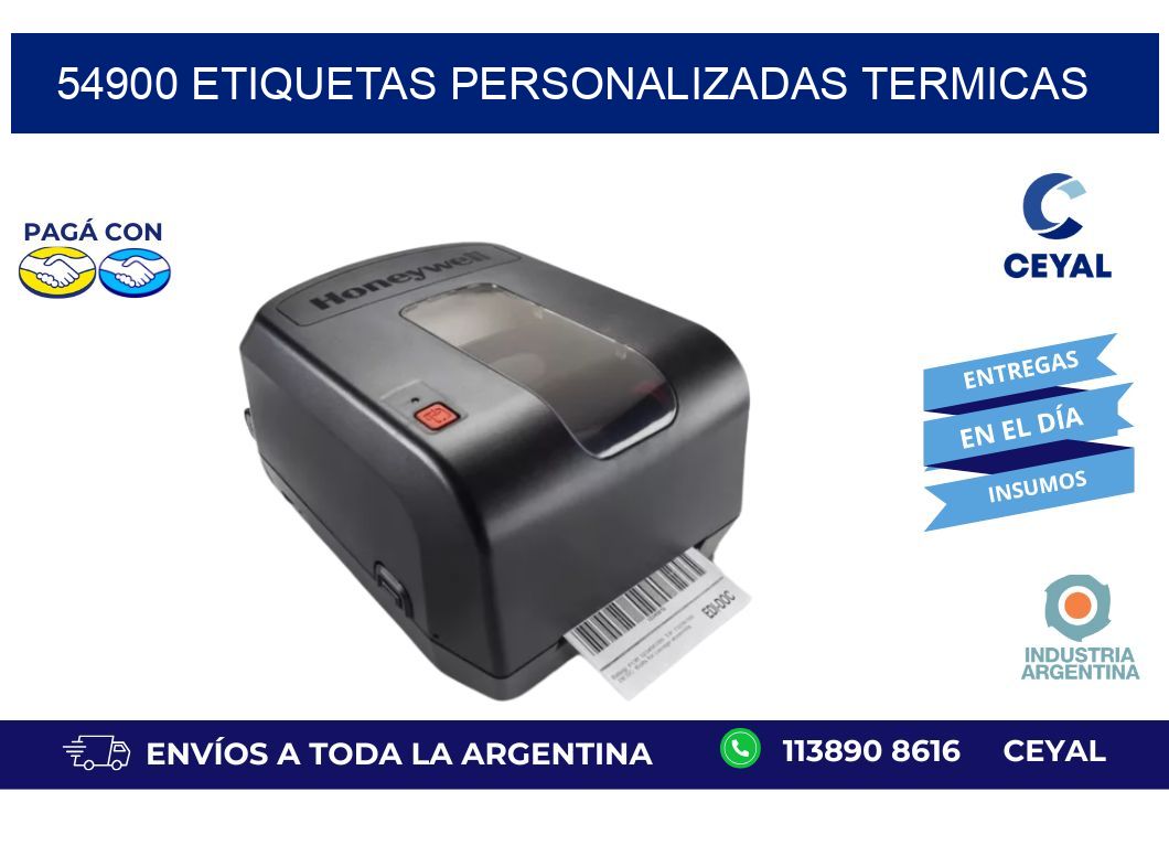 54900 Etiquetas personalizadas termicas