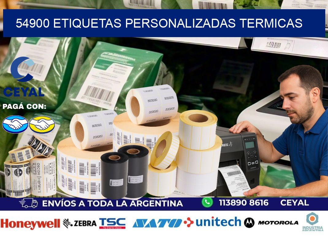 54900 Etiquetas personalizadas termicas