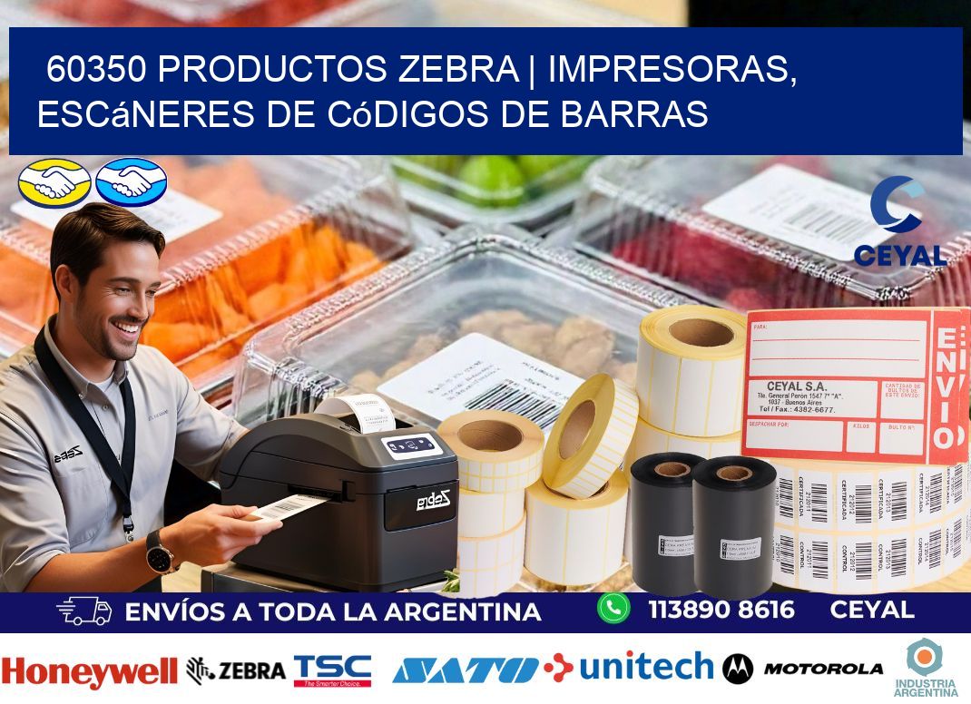 60350 Productos Zebra | Impresoras, escáneres de códigos de barras