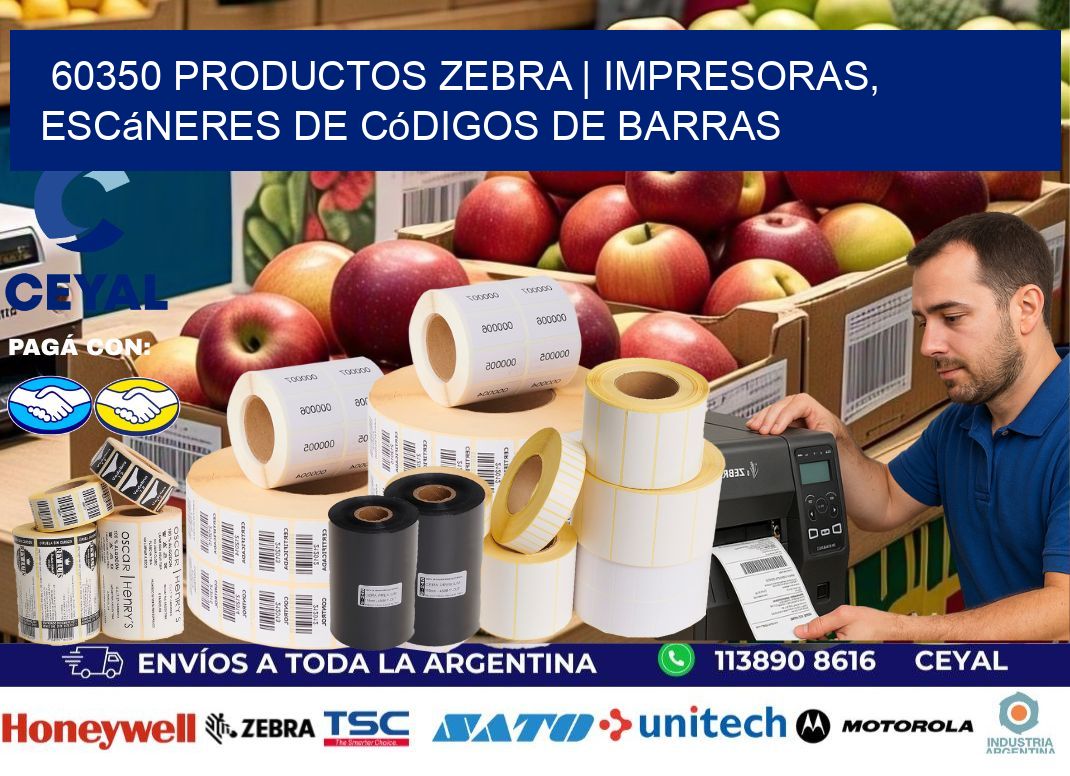 60350 Productos Zebra | Impresoras, escáneres de códigos de barras