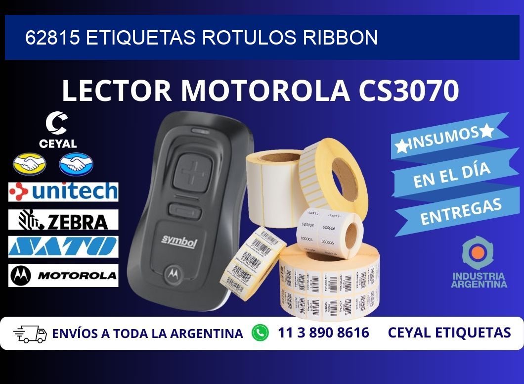62815 Etiquetas rotulos ribbon