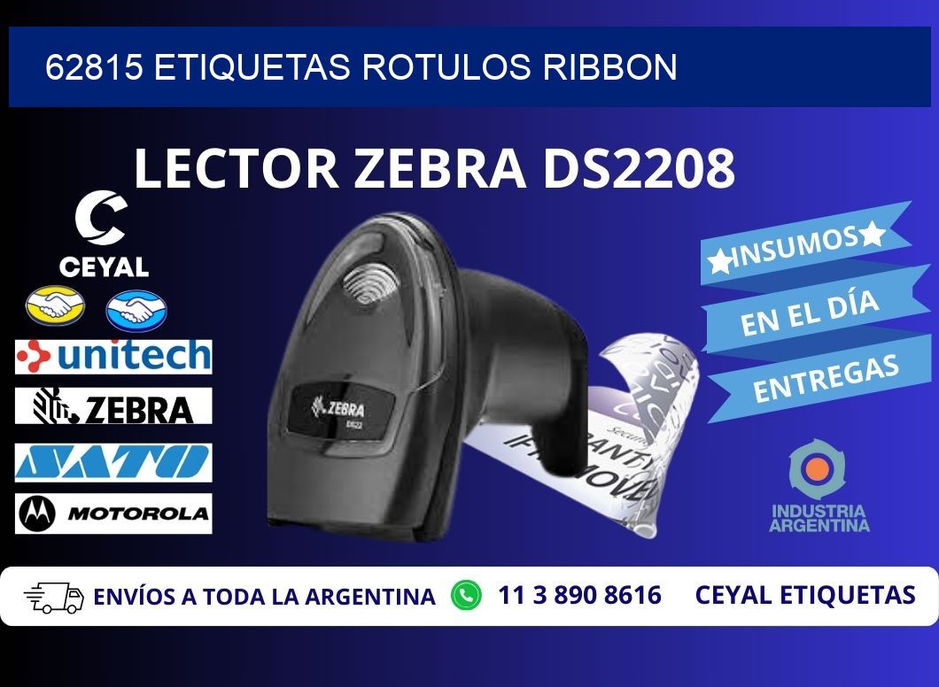62815 Etiquetas rotulos ribbon