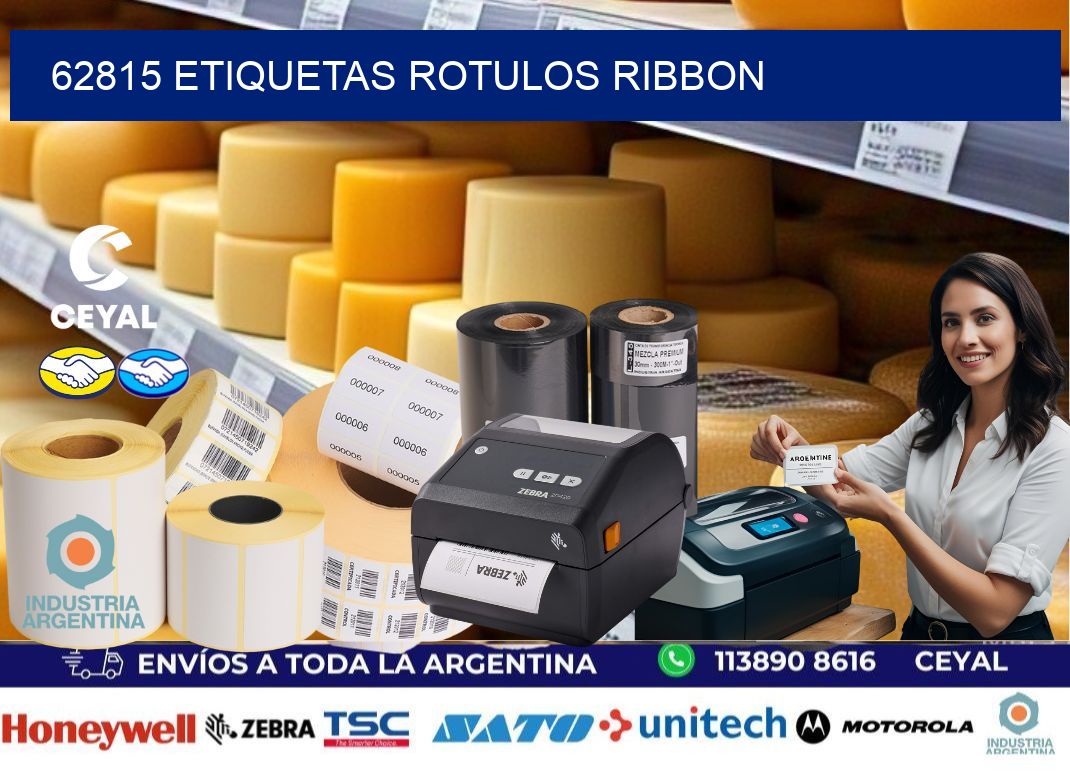 62815 Etiquetas rotulos ribbon