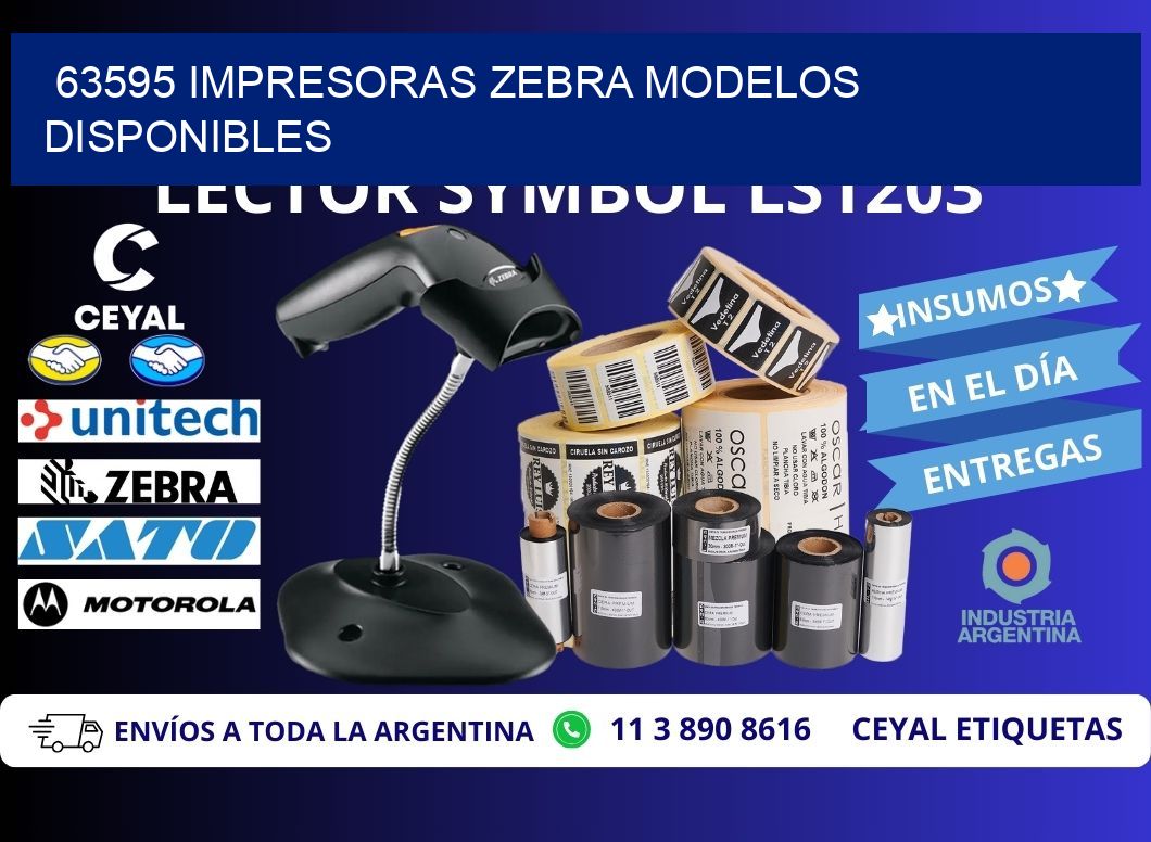 63595 impresoras zebra modelos disponibles