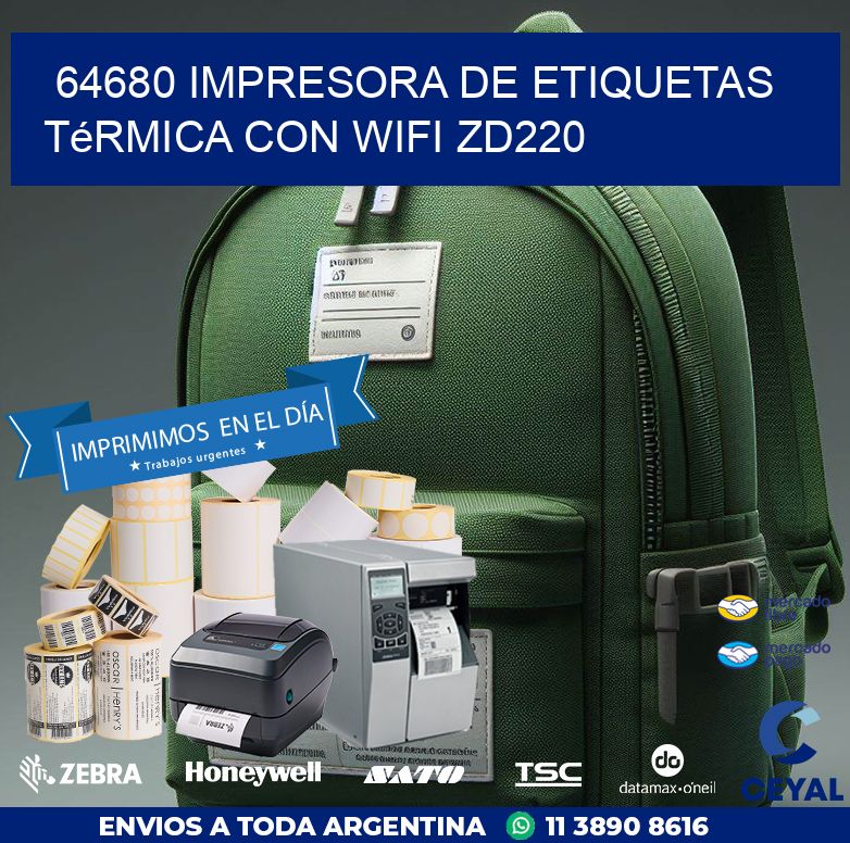 64680 impresora de etiquetas térmica con wifi ZD220