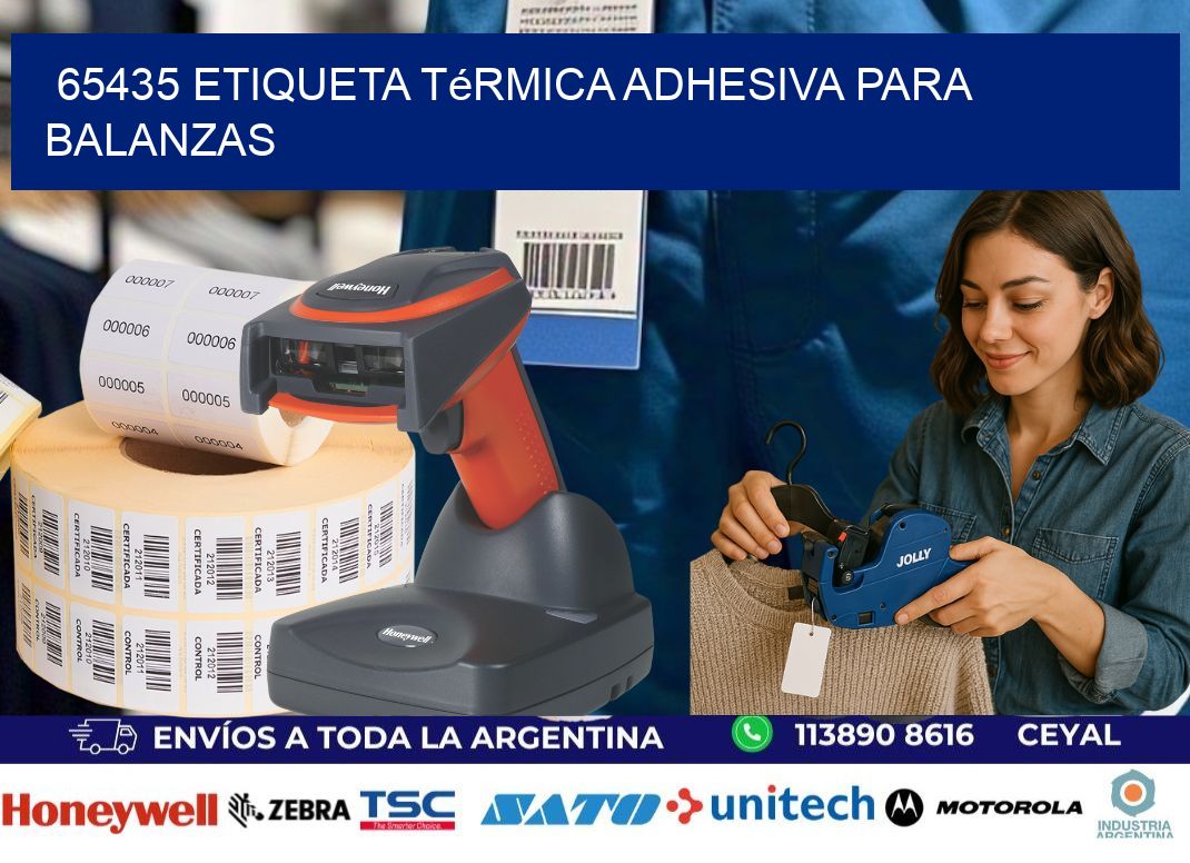 65435 Etiqueta térmica adhesiva para balanzas