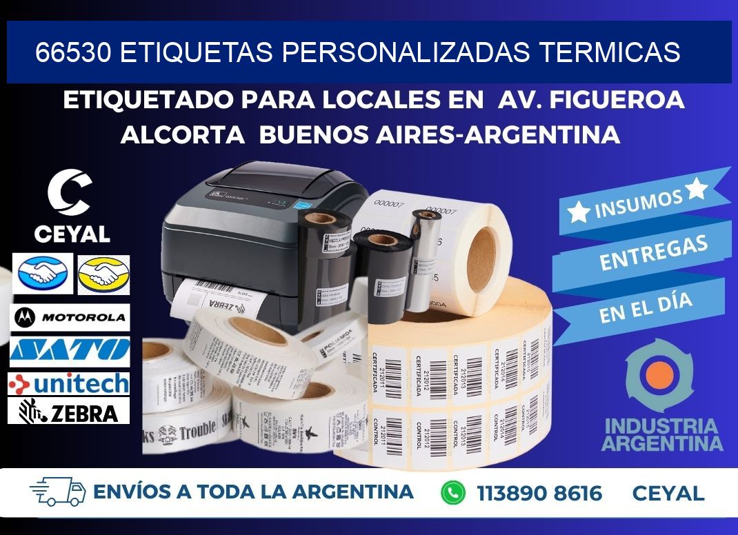 66530 Etiquetas personalizadas termicas