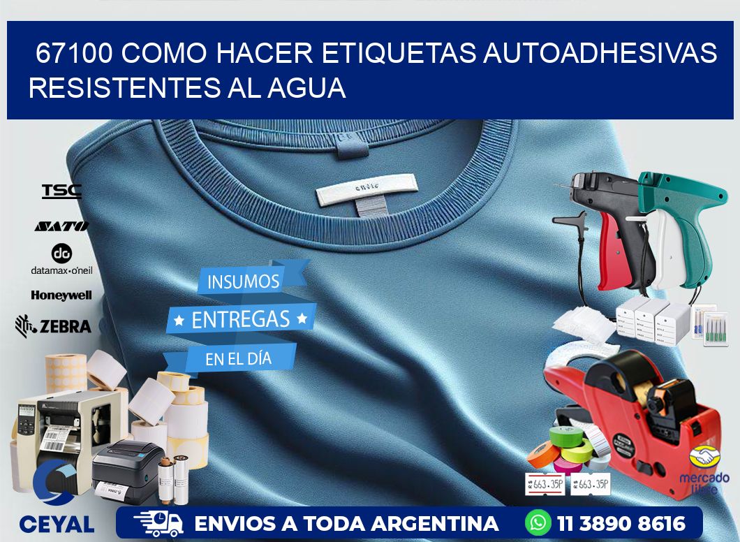 67100 Como hacer etiquetas autoadhesivas resistentes al agua