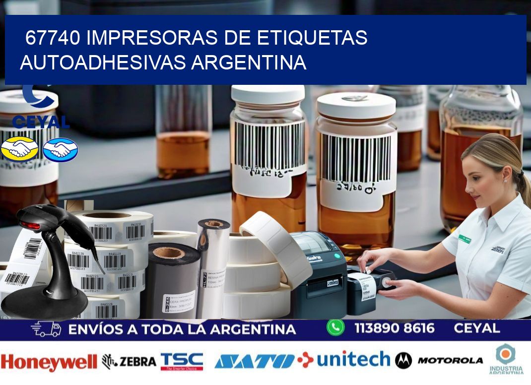 67740 Impresoras de etiquetas autoadhesivas argentina