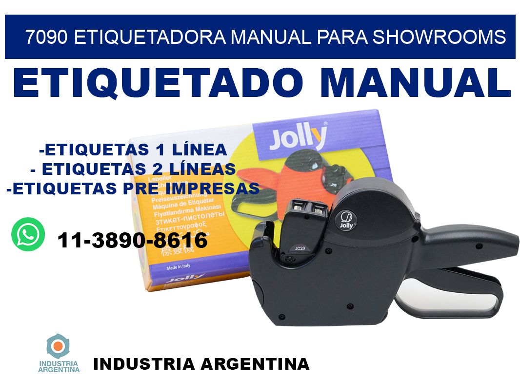 7090 etiquetadora manual para showrooms