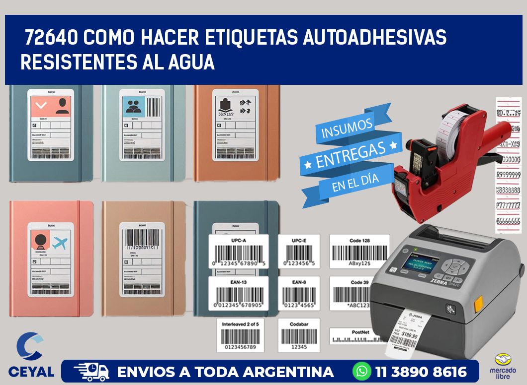 72640 Como hacer etiquetas autoadhesivas resistentes al agua
