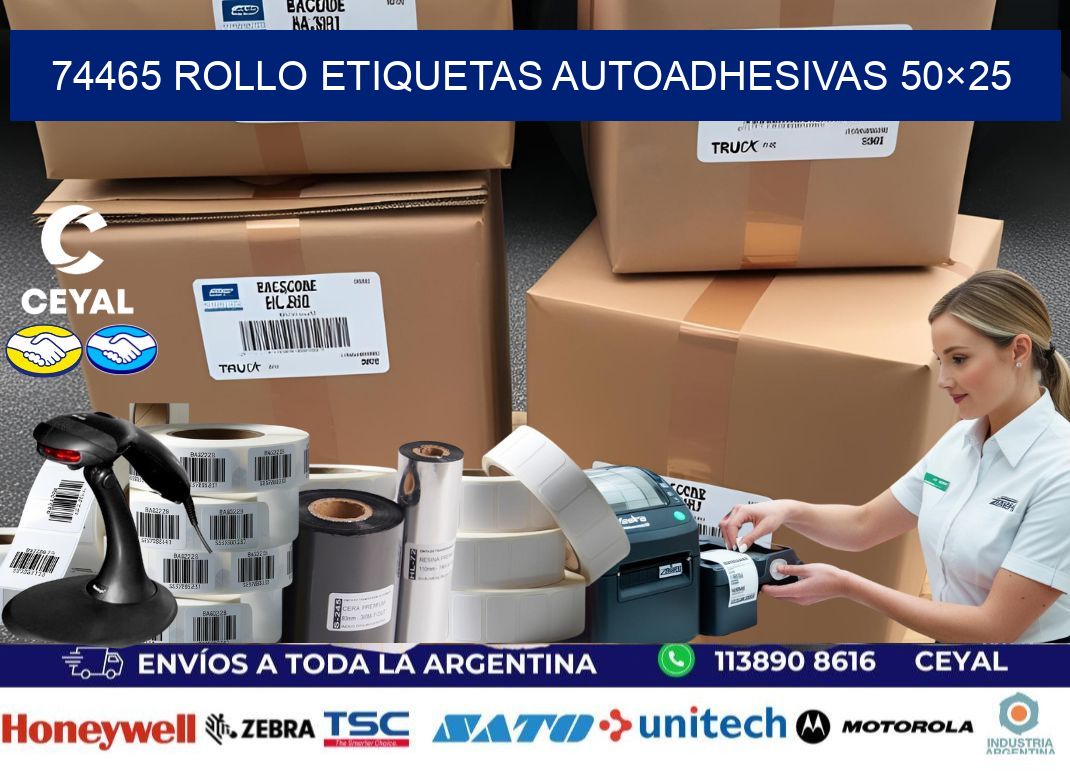 74465 Rollo Etiquetas autoadhesivas 50×25