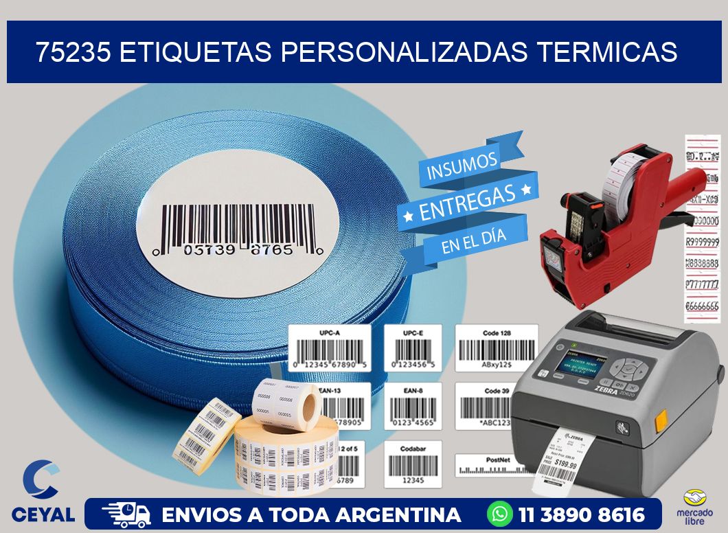 75235 Etiquetas personalizadas termicas