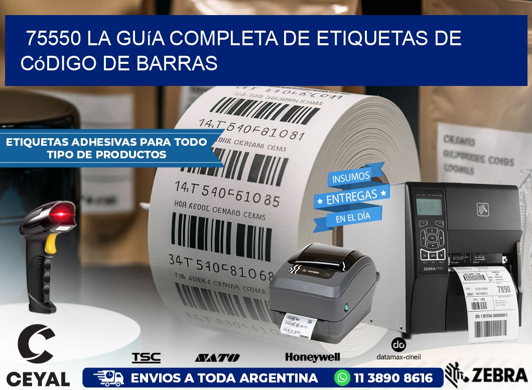 75550 La guía completa de etiquetas de código de barras