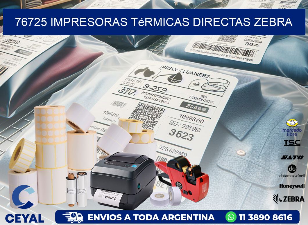 76725 impresoras térmicas directas zebra