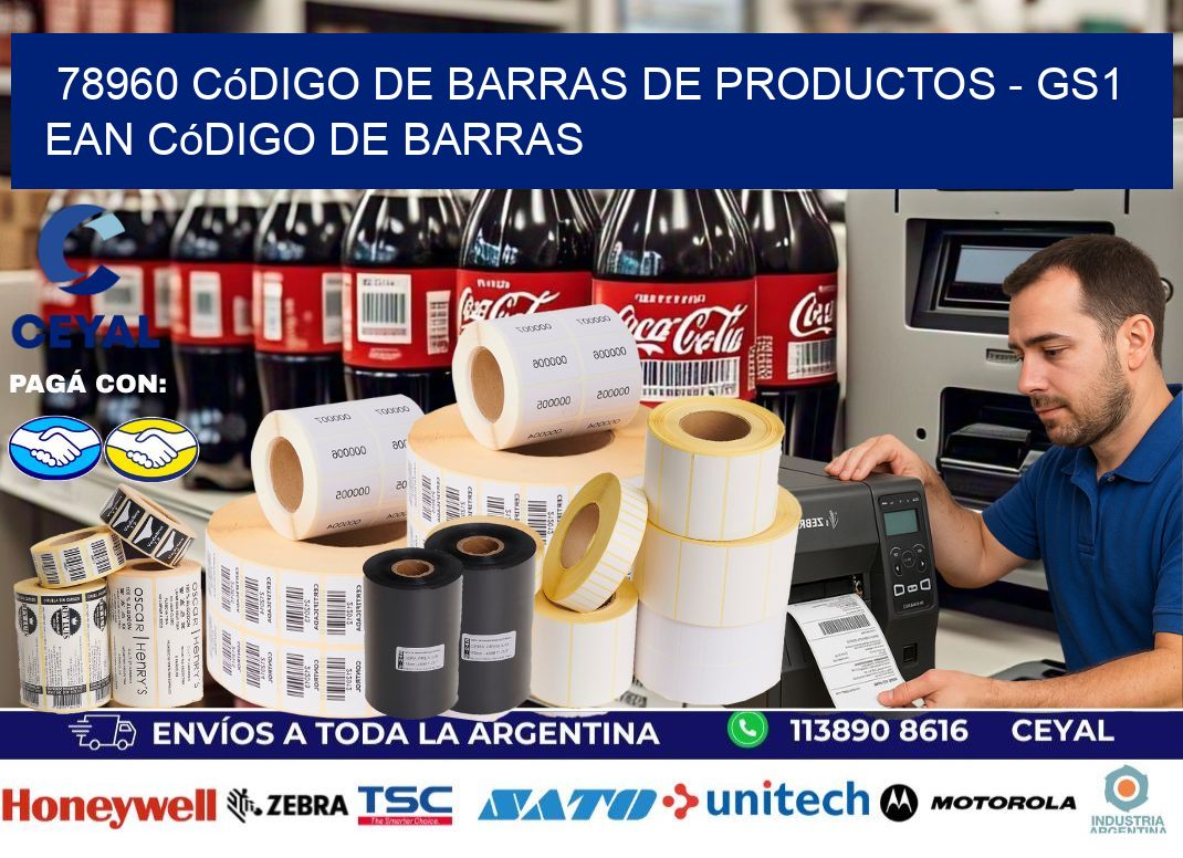 78960 Código de Barras de productos – GS1 ean Código de Barras