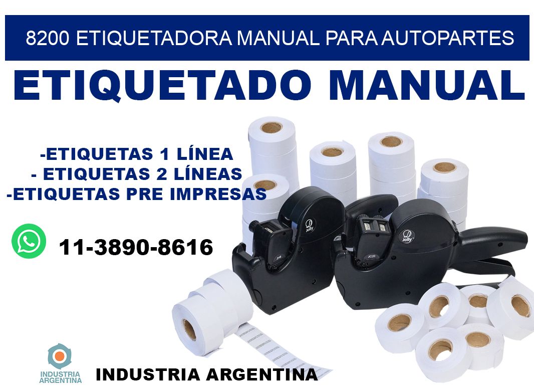 8200 etiquetadora manual para autopartes
