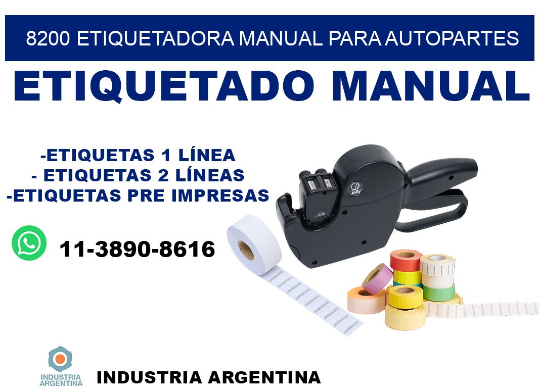 8200 etiquetadora manual para autopartes
