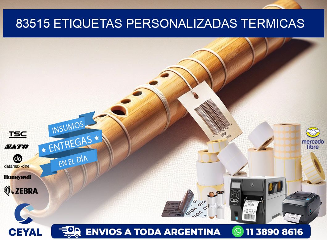 83515 Etiquetas personalizadas termicas