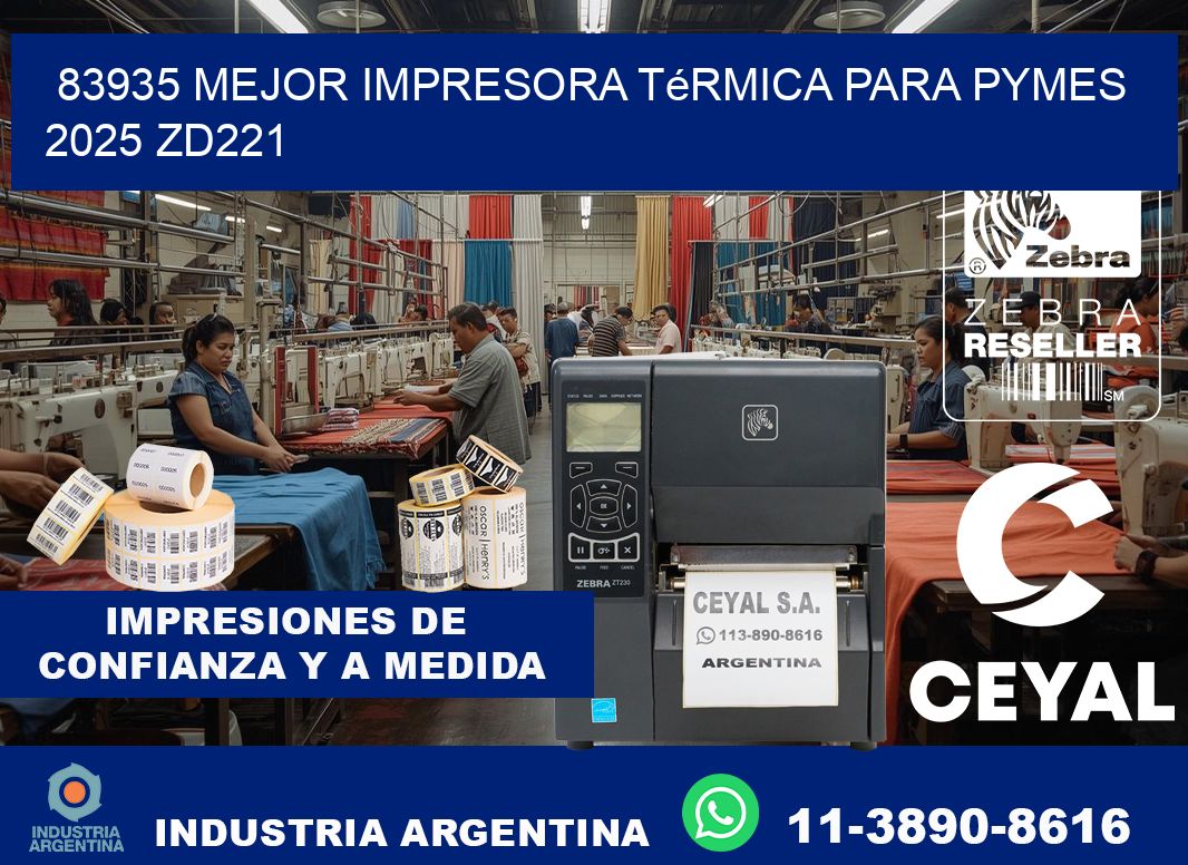 83935 mejor impresora térmica para pymes 2025 ZD221