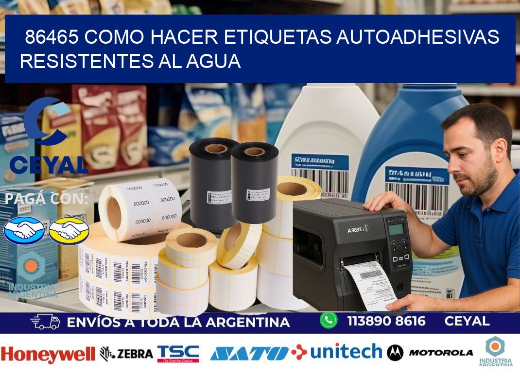 86465 Como hacer etiquetas autoadhesivas resistentes al agua