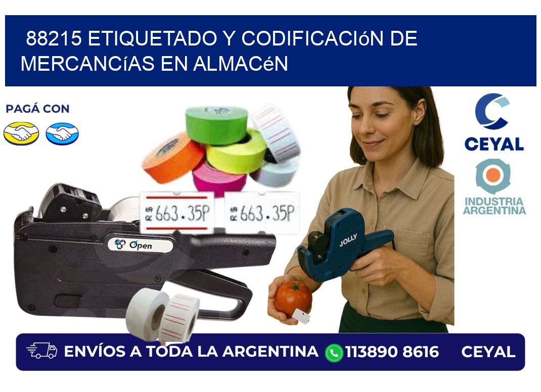 88215 Etiquetado y codificación de mercancías en almacén