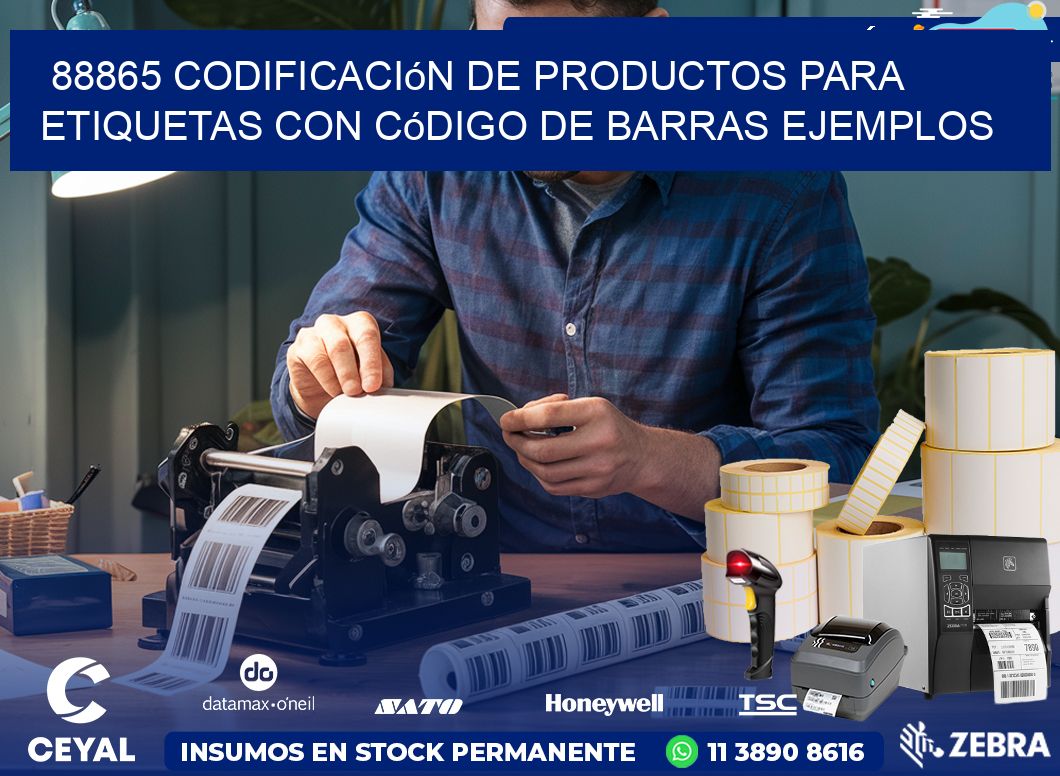 88865 Codificación de productos para etiquetas con código de barras ejemplos