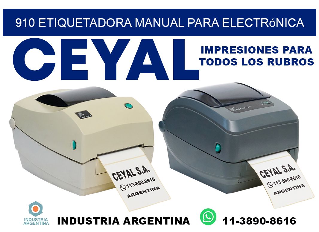 910 etiquetadora manual para electrónica