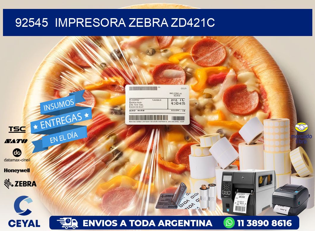 92545  Impresora Zebra zd421c
