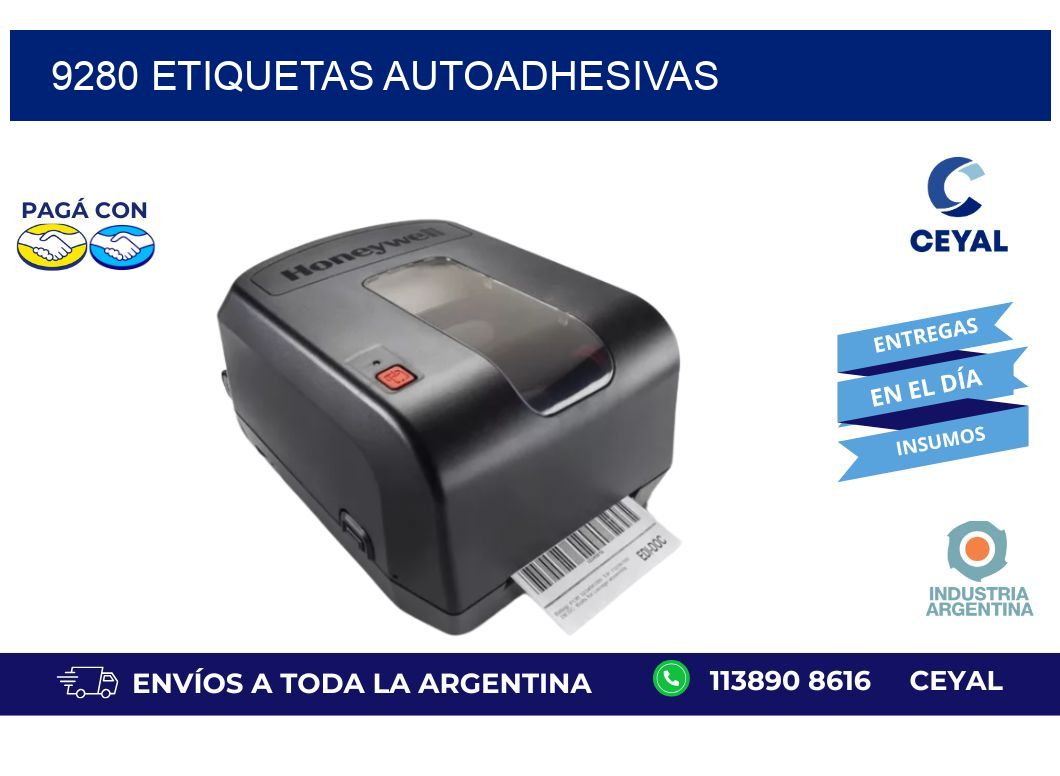 9280 Etiquetas autoadhesivas