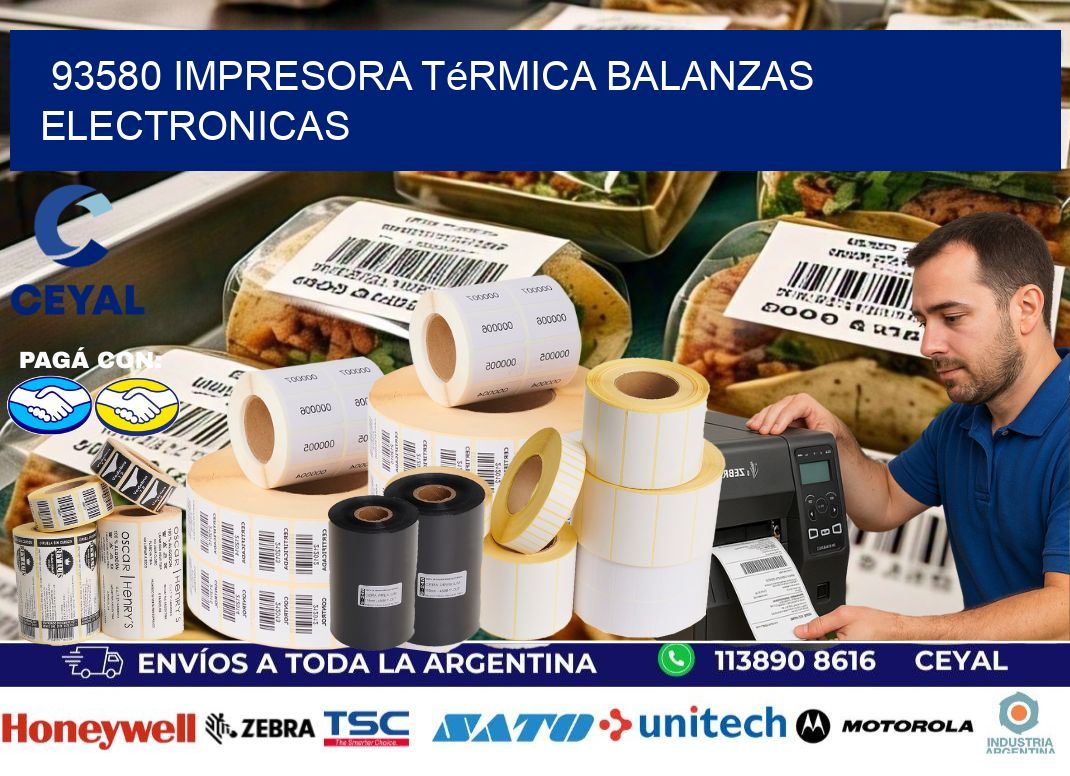 93580 impresora térmica balanzas electronicas