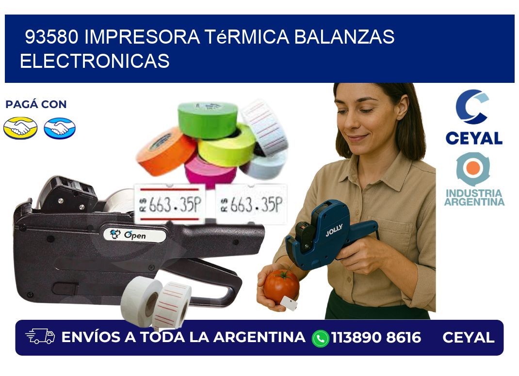 93580 impresora térmica balanzas electronicas