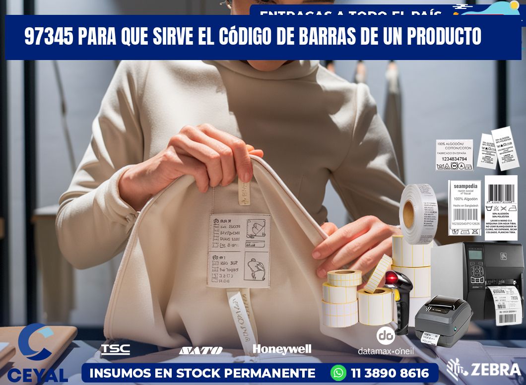 97345 Para que sirve el código de barras de un producto