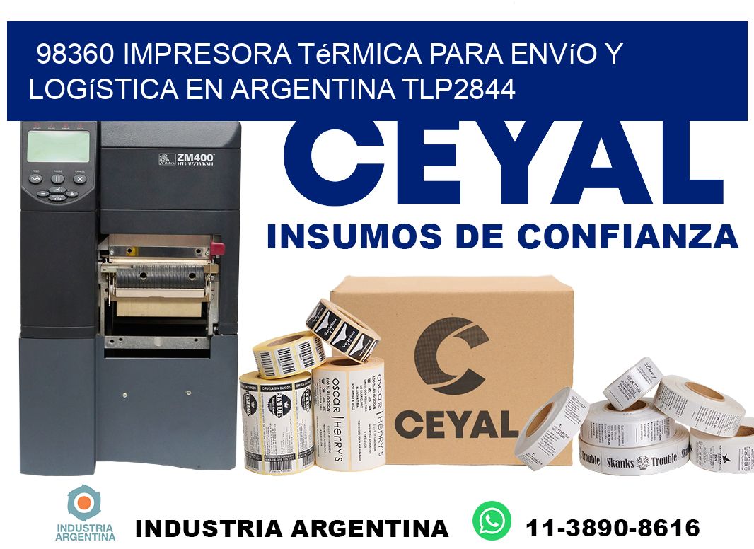 98360 impresora térmica para envío y logística en Argentina TLP2844
