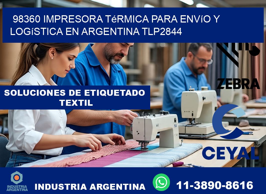 98360 impresora térmica para envío y logística en Argentina TLP2844