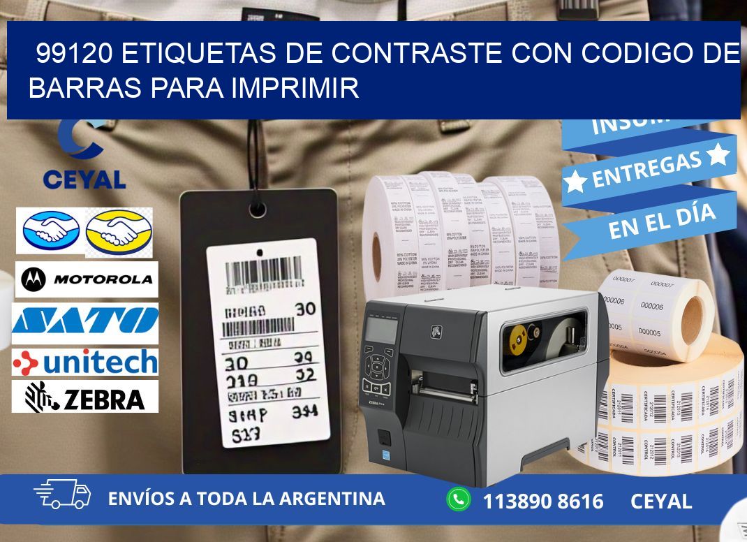 99120 etiquetas de contraste con codigo de barras para imprimir