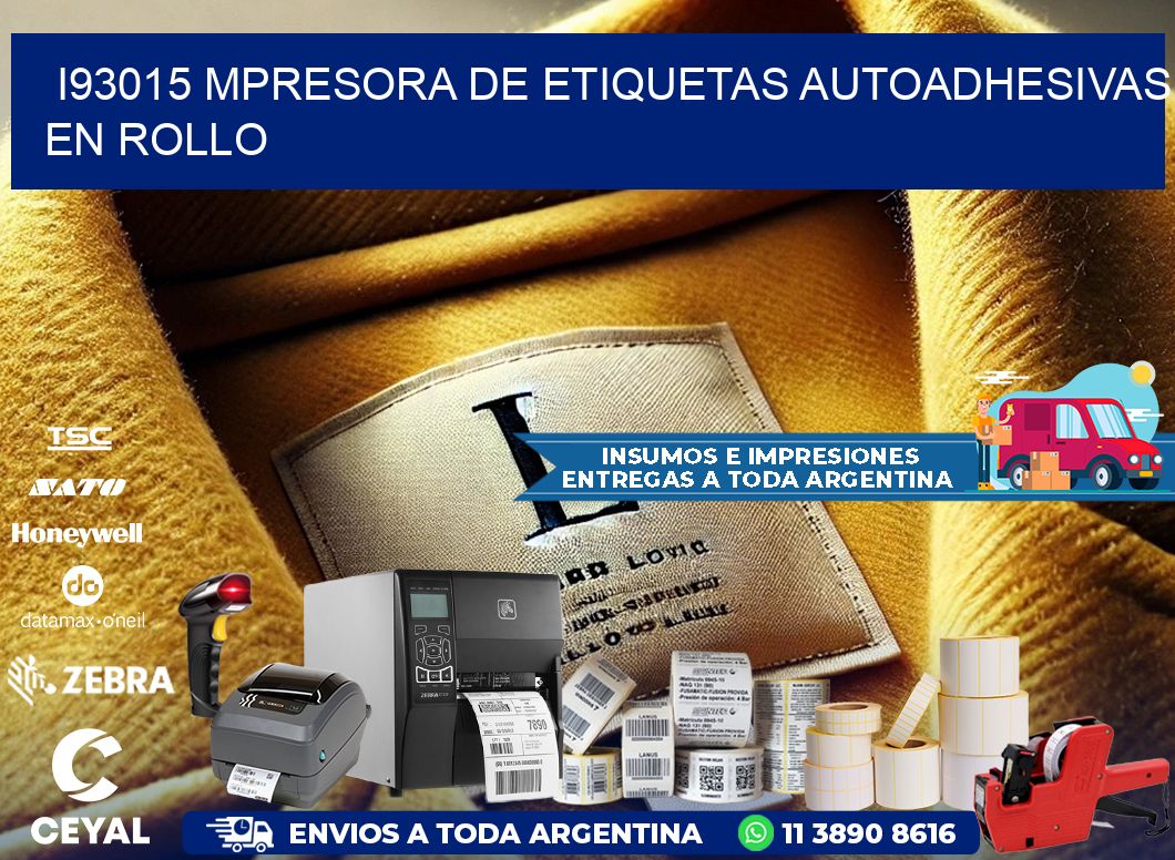 I93015 mpresora de etiquetas autoadhesivas en rollo