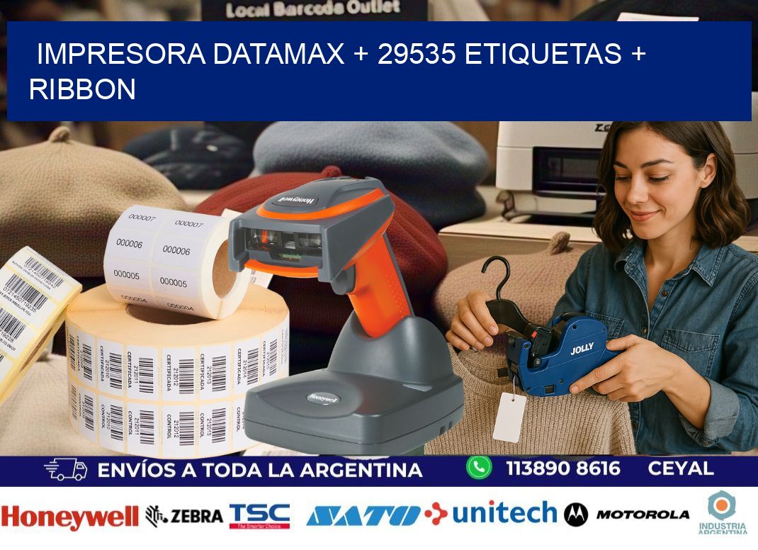 impresora DATAMAX + 29535 etiquetas + ribbon