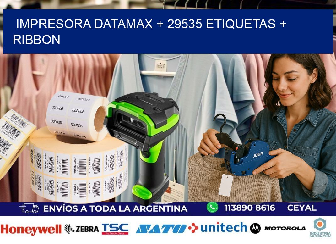 impresora DATAMAX + 29535 etiquetas + ribbon