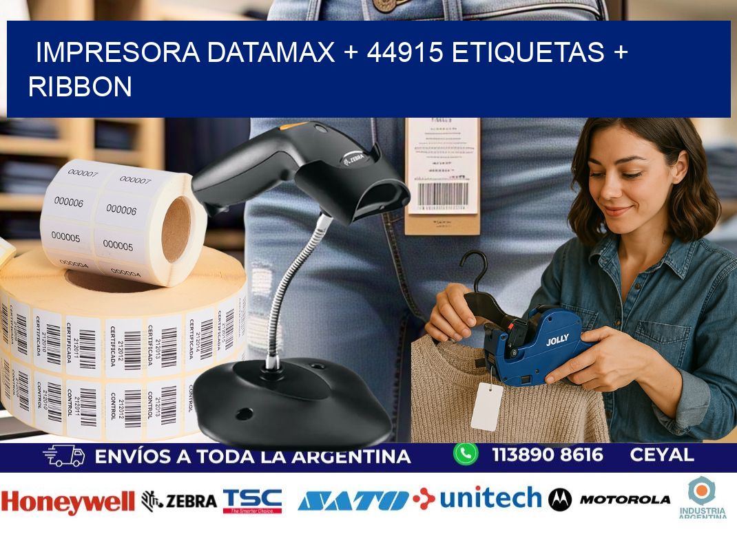 impresora DATAMAX + 44915 etiquetas + ribbon