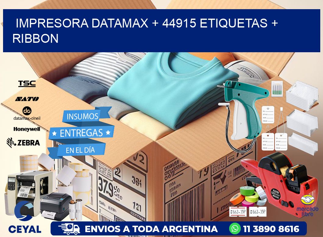impresora DATAMAX + 44915 etiquetas + ribbon