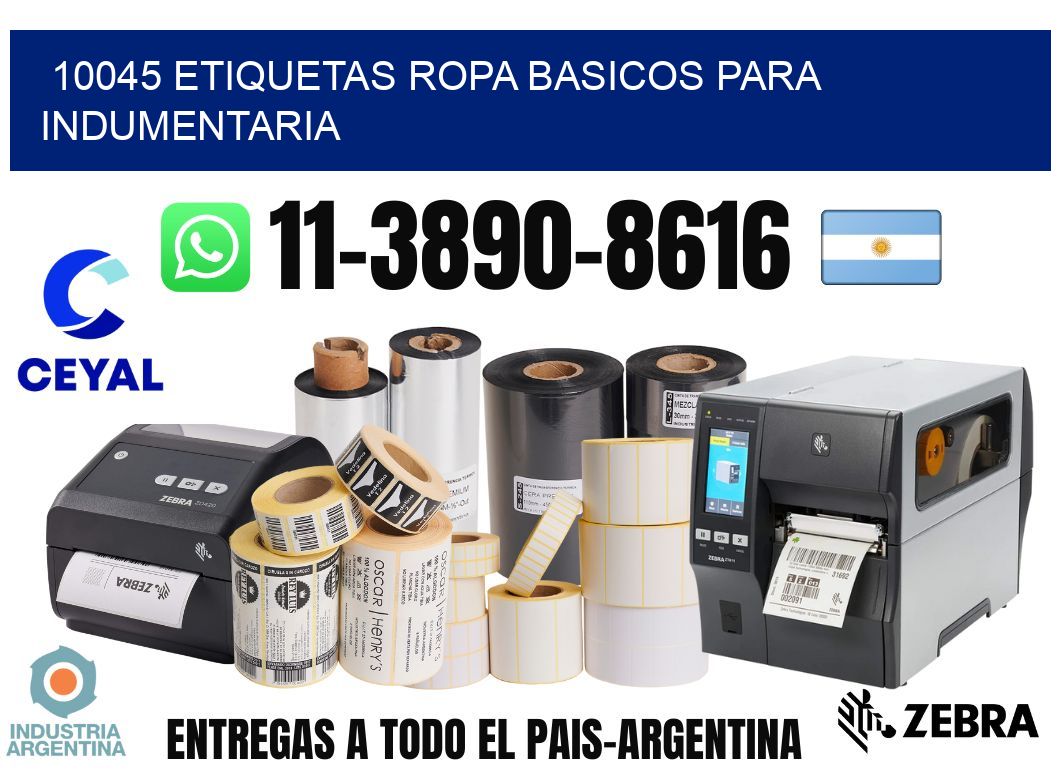 10045 Etiquetas ropa basicos para indumentaria