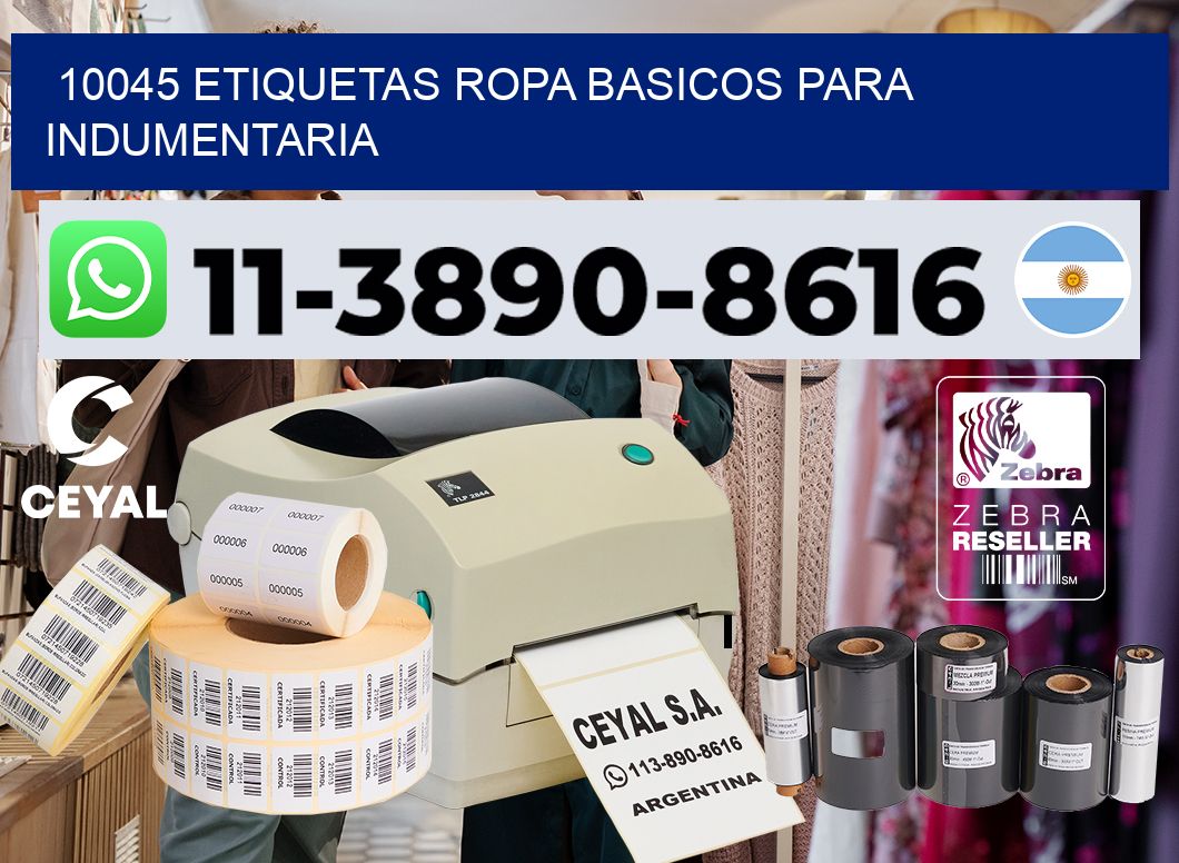 10045 Etiquetas ropa basicos para indumentaria