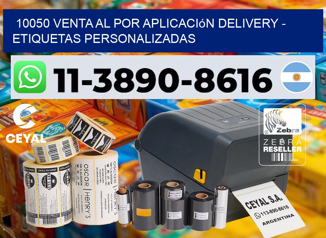 10050 Venta al Por Aplicación delivery – Etiquetas Personalizadas
