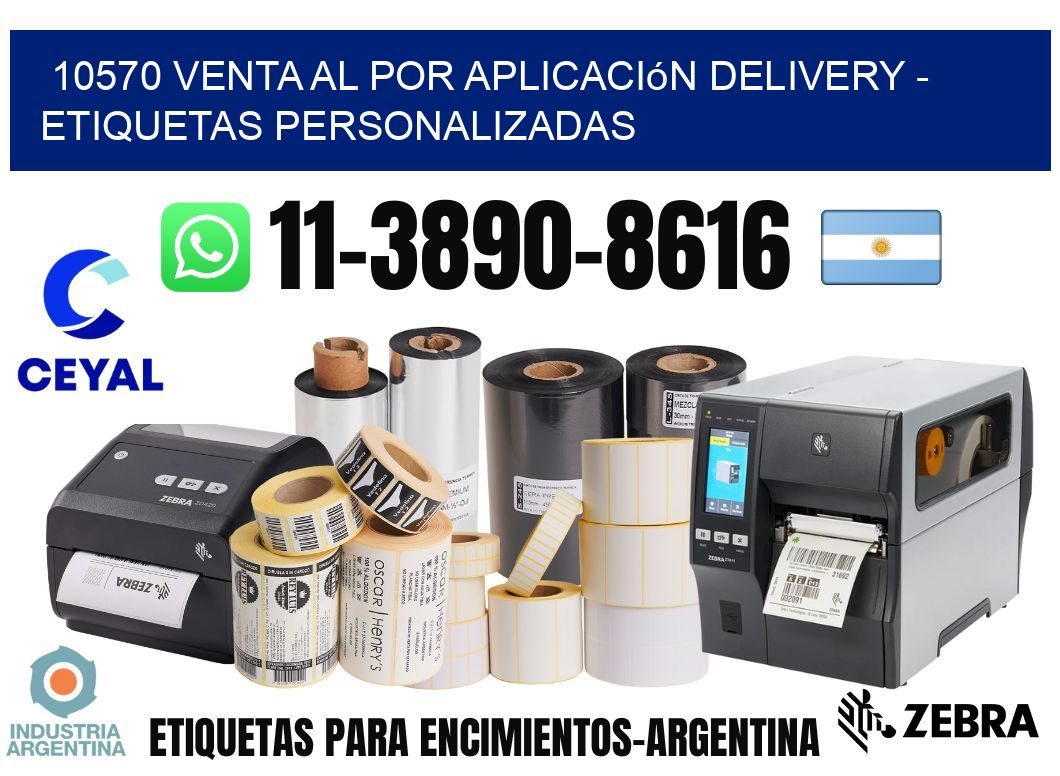 10570 Venta al Por Aplicación delivery - Etiquetas Personalizadas