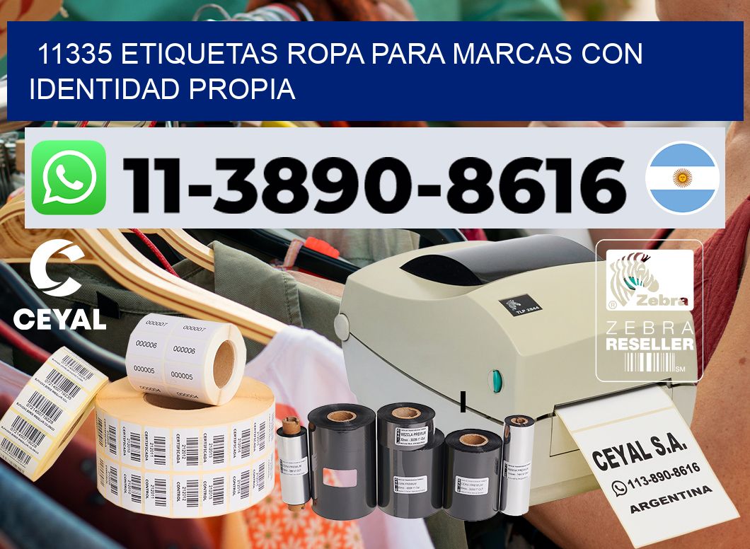 11335 Etiquetas ropa para marcas con identidad propia