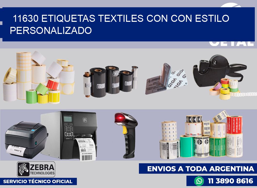 11630 Etiquetas textiles con con estilo personalizado