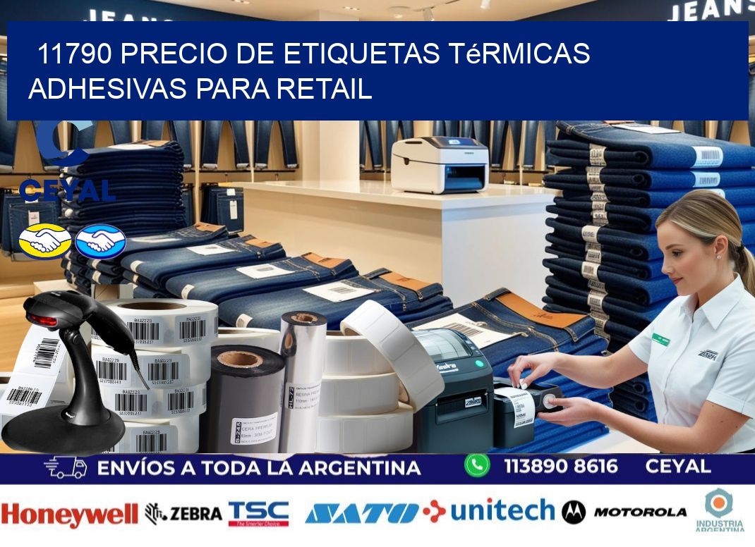 11790 precio de etiquetas térmicas adhesivas para retail